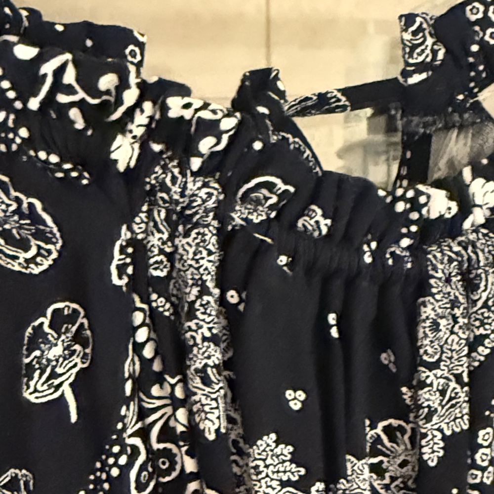 LOFT Navy and White Floral Dress- NWT’s - Picture 6 of 10